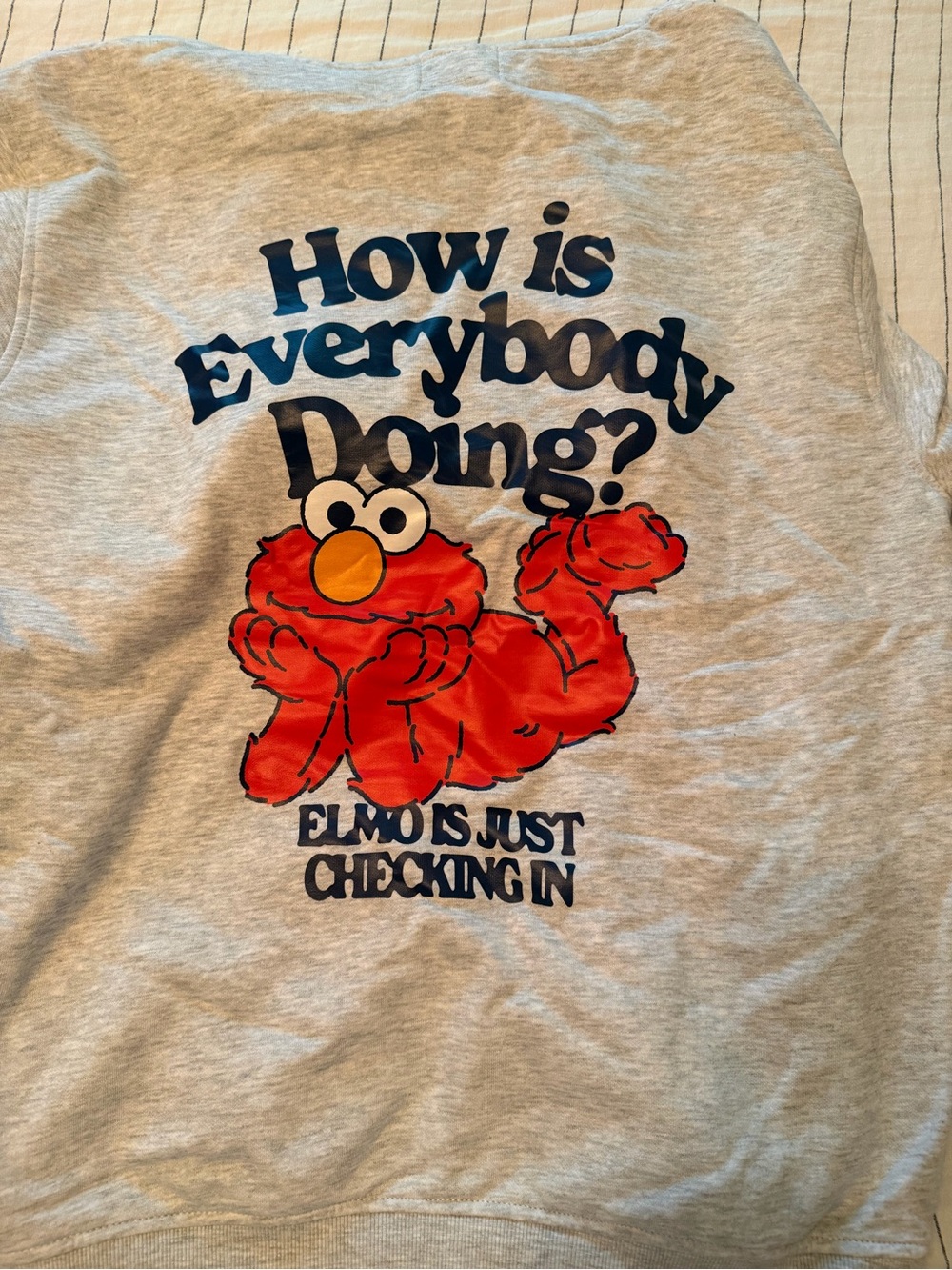 Elmo 'How is Everybody Doing?' Graphic Sweatshirt - by Peace Collective
